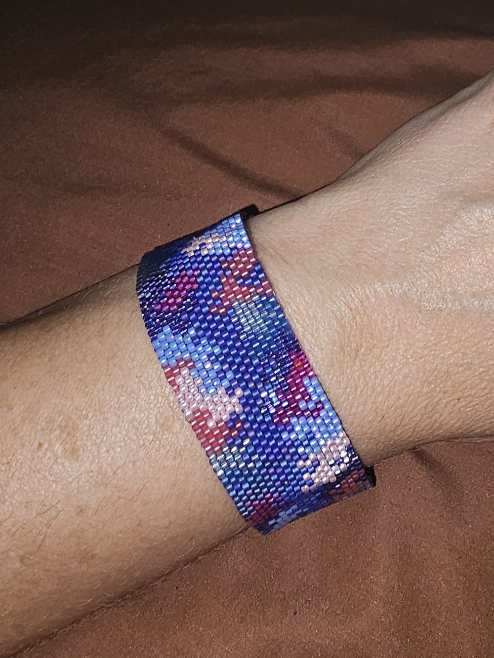 Handwoven Seed Bead Cuff Bracelet